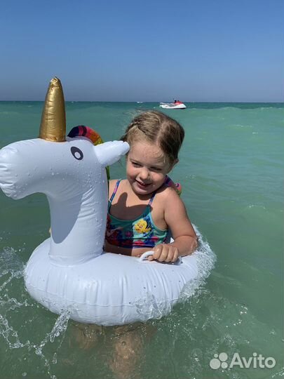 Надувной круг единорог,бассейн, круг для малышей