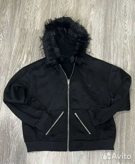 Зип худи с мехом rick owens type