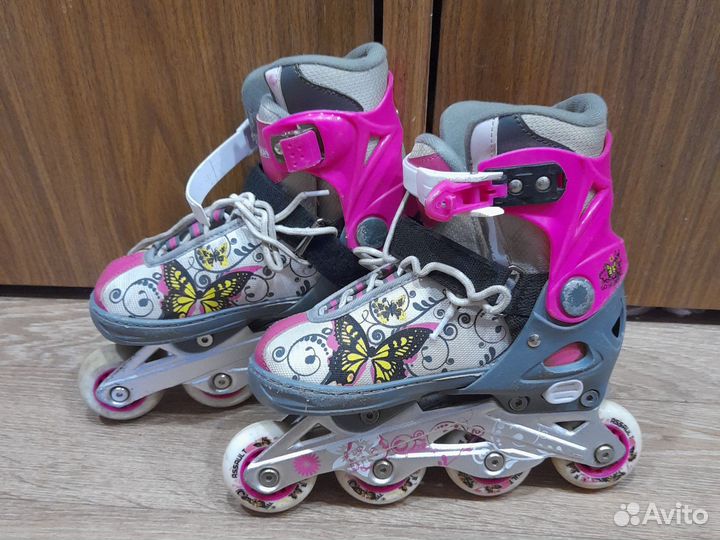 Коньки роликовые раздвижные 33-36