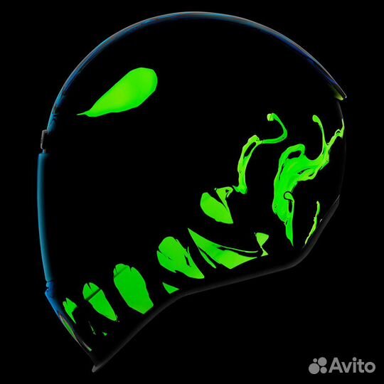 Icon Airform Manik'R мотошлем синий