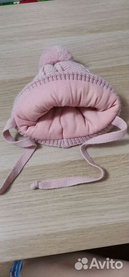 Зимняя шапка для девочки 42 44 46