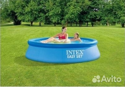 Надувной круглый бассейн Intex Easy Set 244x61см