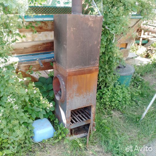 Печь для бани с баком