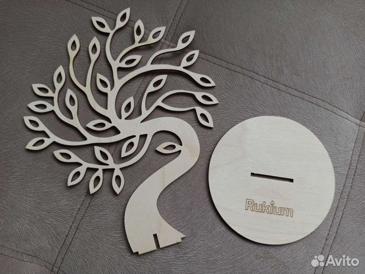 Подставка для украшений в форме дерева, фанера