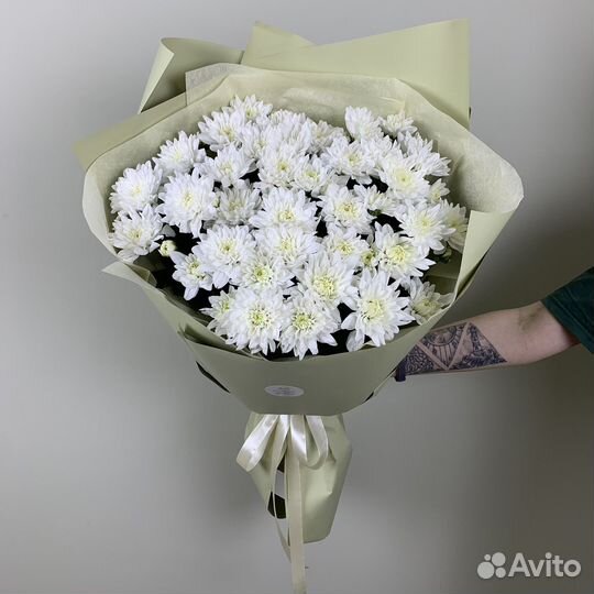 Букет из 9 хризантем