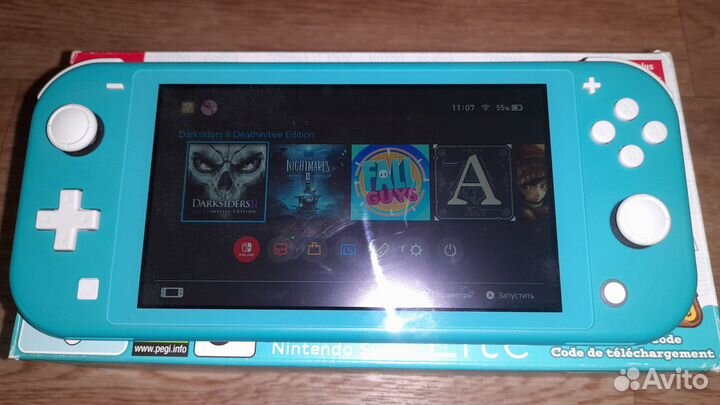 Nintendo switch lite с играми