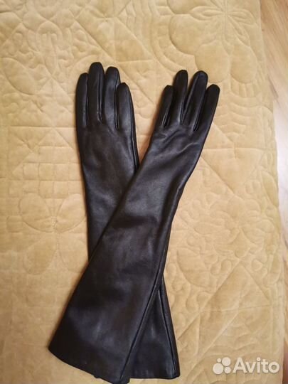 Перчатки женские кожанные