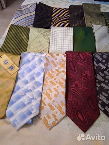 Галстуки новые шелк. 16 шт. С бирками