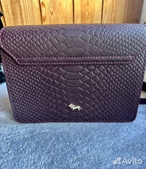 Сумка бордо кожанная