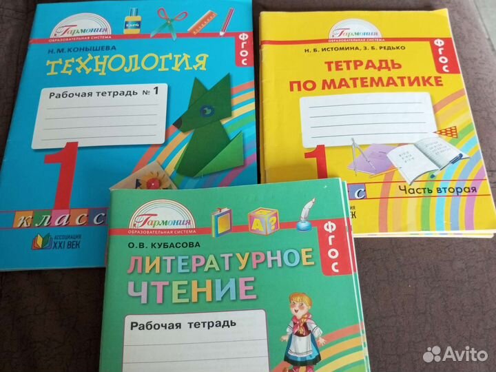 Рабочие тетради 1 класс Гармония