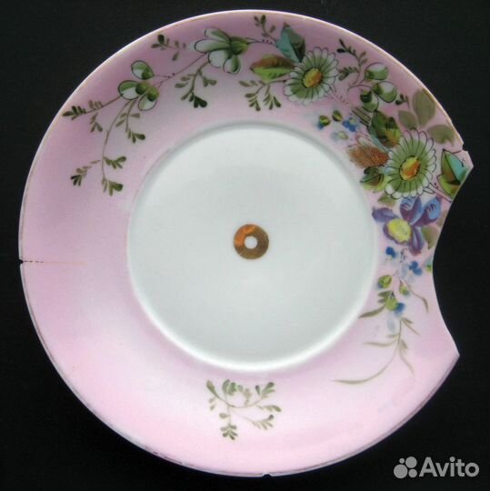 19 век. Блюдце. М.С.Кузнецов. Антикварное блюдо