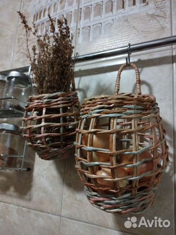Корзина плетёная в стиле Zara home для декора дома