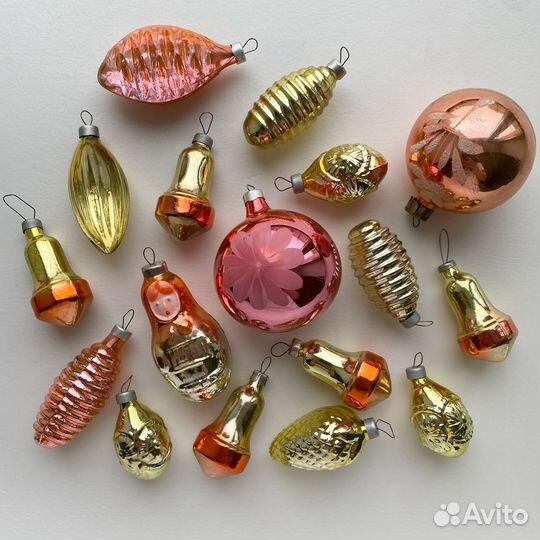 Елочные игрушки СССР Наборы Советских игрушек