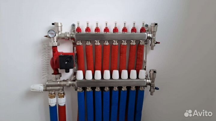 Отопление, водоснабжение, теплый пол монтаж