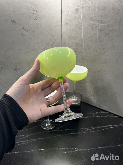 Набор бокалов/креманок Crystalex Praline green