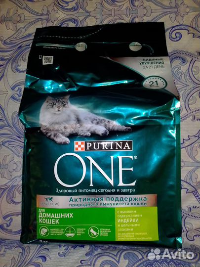 Корм purina one 3 кг