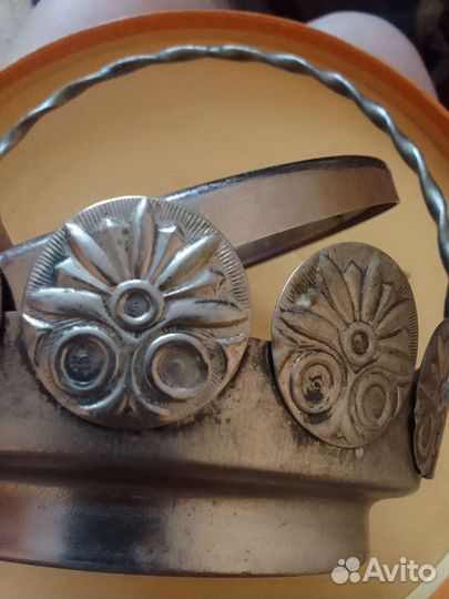 Корзина из мельхиора