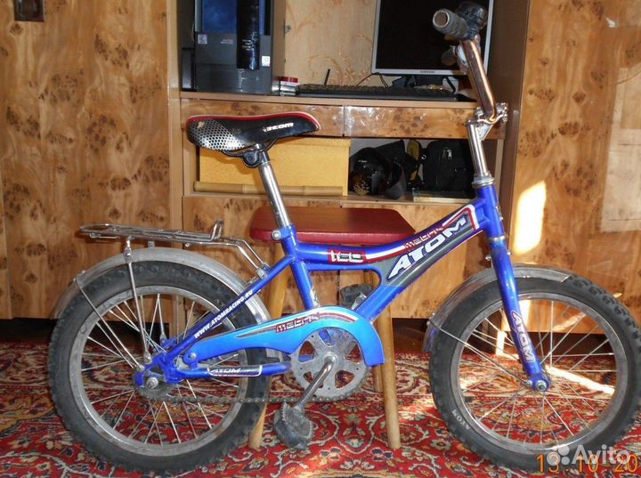 двухколесный велосипед atom. атомы сварки. атом 160. атом 160. детский велосипед atom 160.