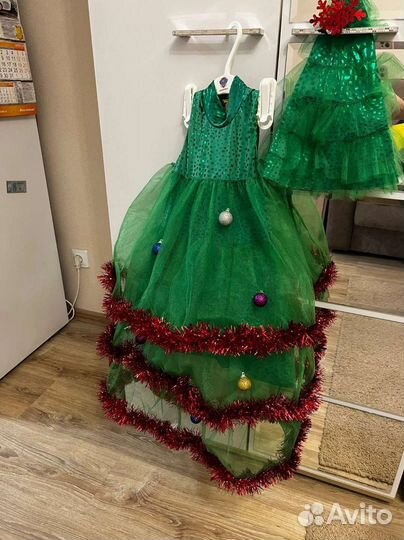 Новогодний костюм елочка 110, 116,122,128