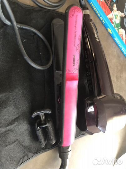 Стайлер babyliss и щипцы утюжок philips