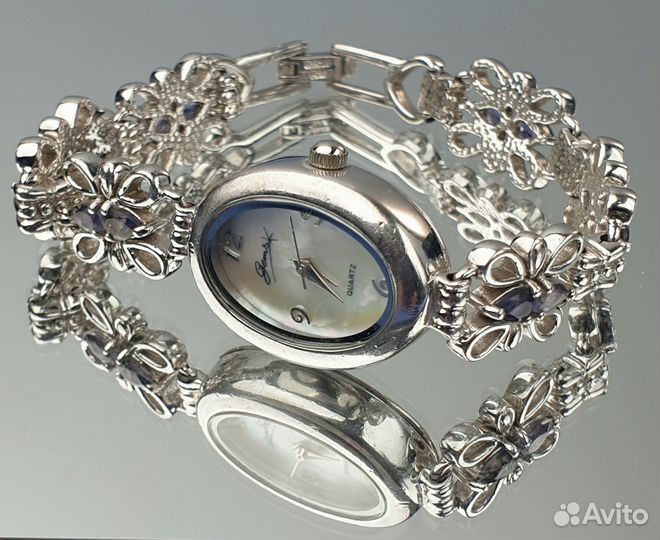 Часы винтажные Gems серебро 925 пр. Англия