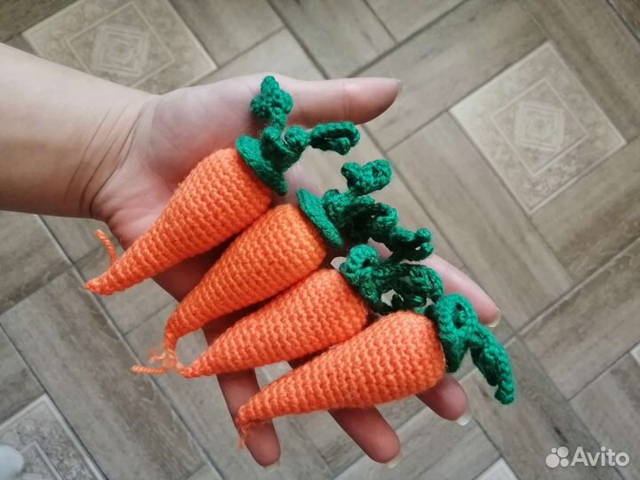 Вязаные овощи
