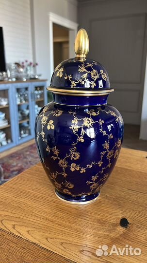 Ваза кобальт, кувшин линднер