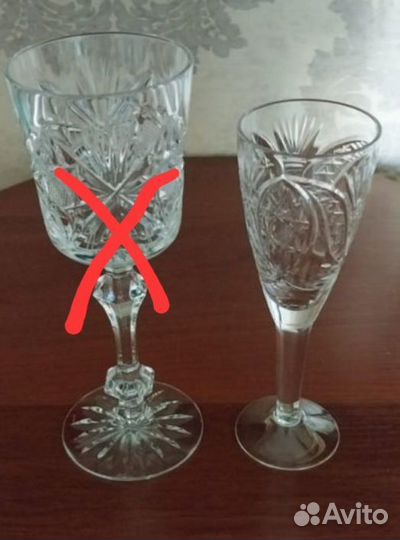 Фужеры хрустальные СССР