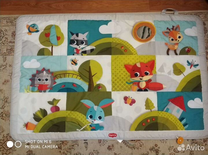 Развивающий коврик tiny love 4шт