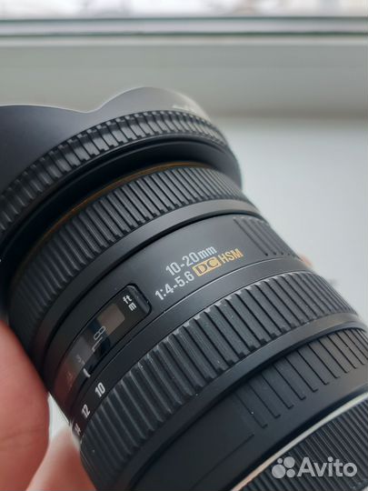 Объектив Sigma 10 20 f4-5.6 EX DC для canon ef