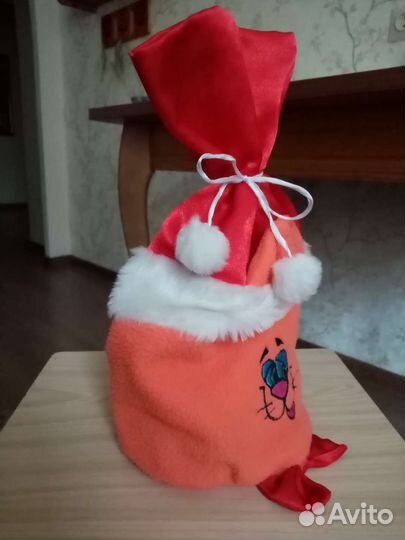 Котик - конфетница, мягкая игрушка