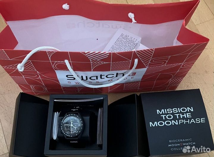 Часы новые omega Swatch Moonswatch Миссия на Луну