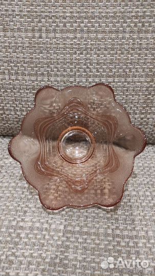 Конфетница карамельное стекло