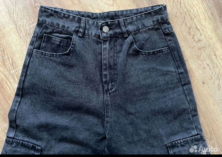 Джинсы карго женские