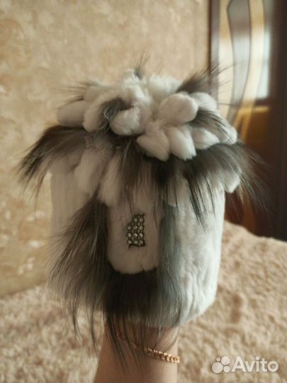 Шапка зимняя меховая женская