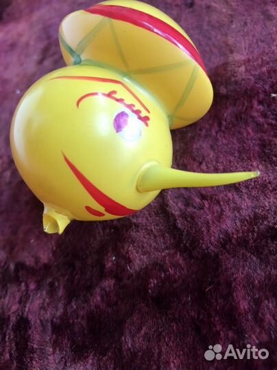 Елочная игрушка СССР Буратино в реставрацию