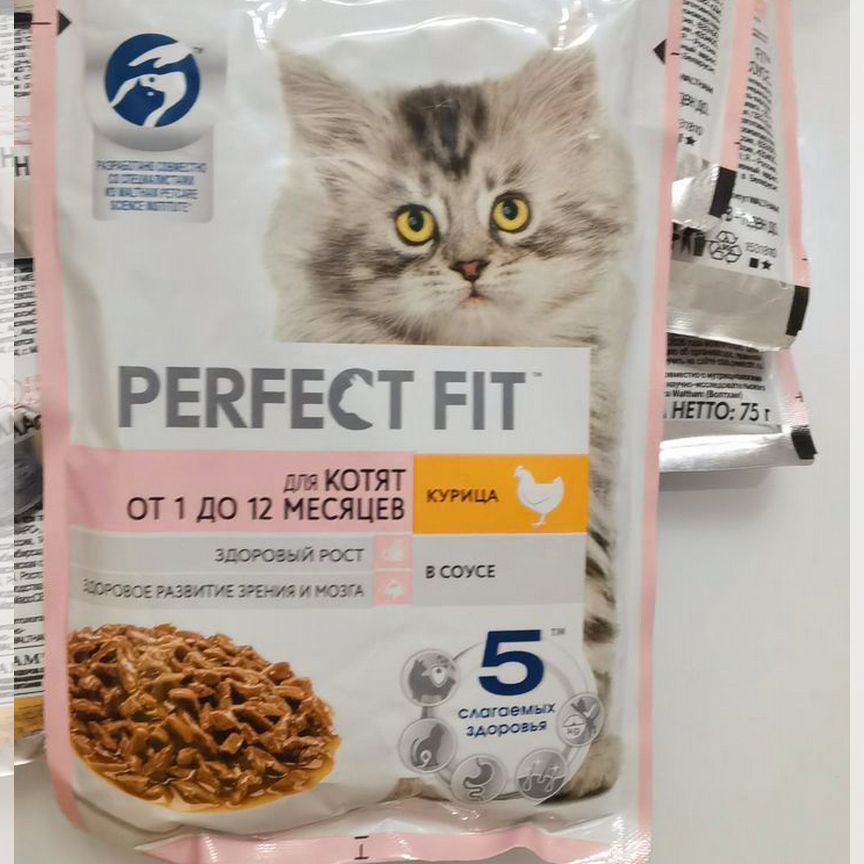 Влажный корм для котят perfect fit