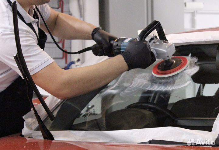 Полировка стекол автомобиля