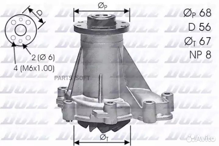 Dolz M176 Насос водяной (помпа)