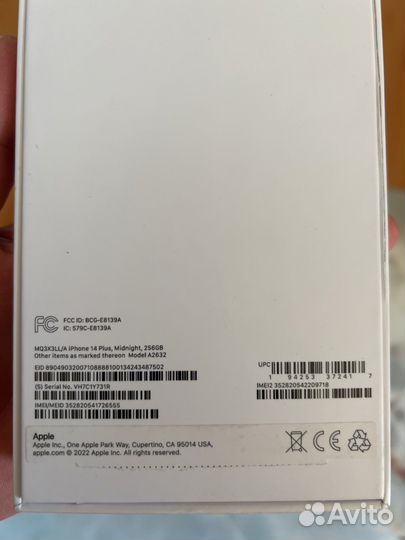 iPhone 14 plus 256гб неактив