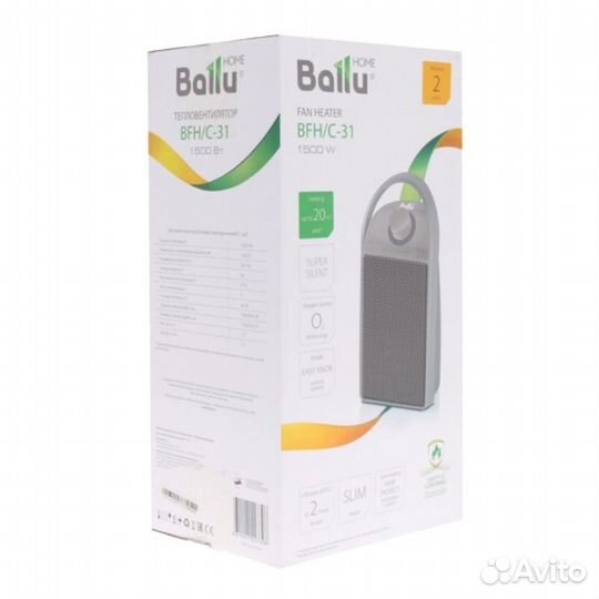 Эл. тепловентилятор для дома Ballu BFH/C-31 (мощно