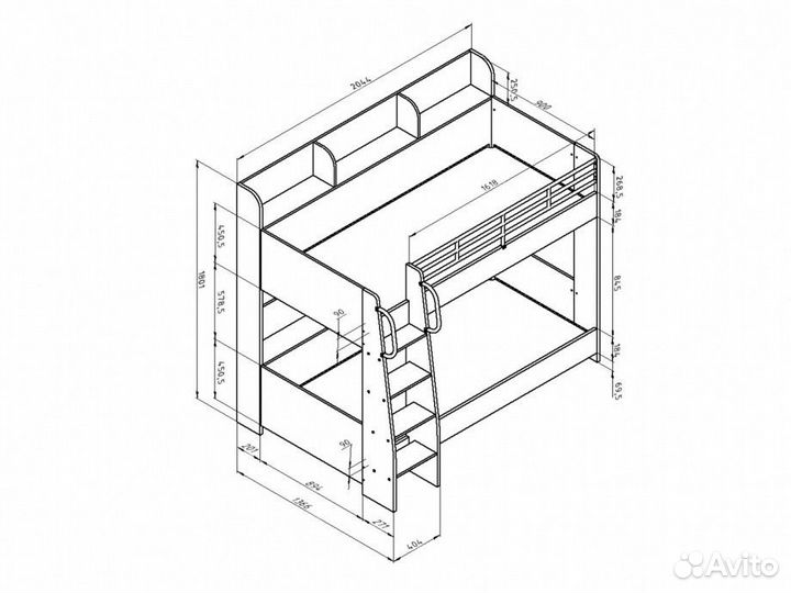 Двухъярусная кровать