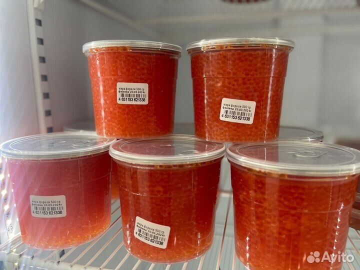 Красная икра форели натуральная