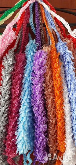 Мочалки ручной вязки