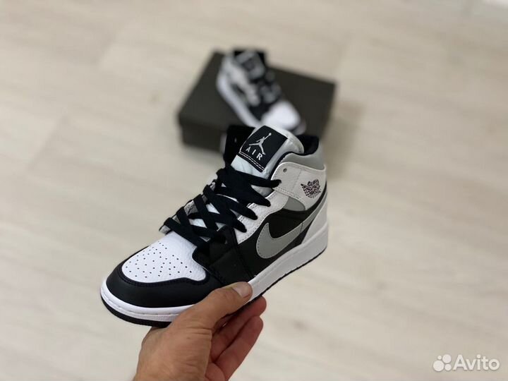 Кроссовки Air Jordan 1 White Shadow (36-45)