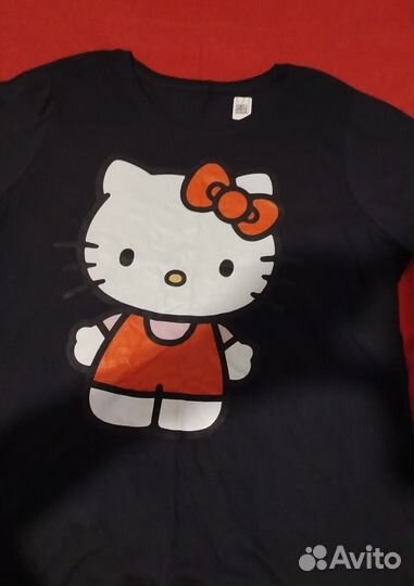 Футболка чёрная Hello Kitty