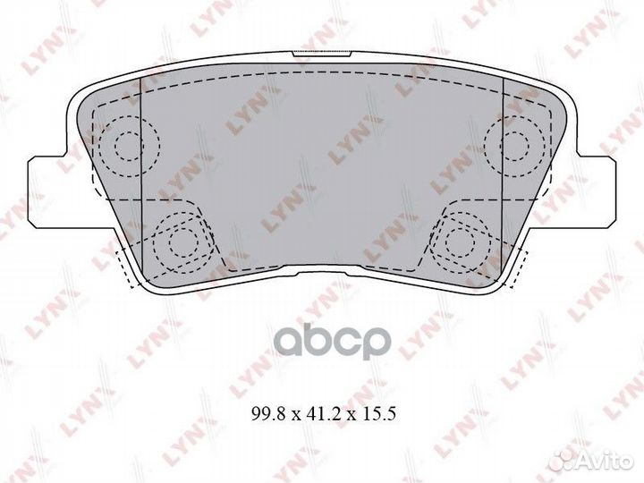 Колодки тормозные задние подходит для hyundai S