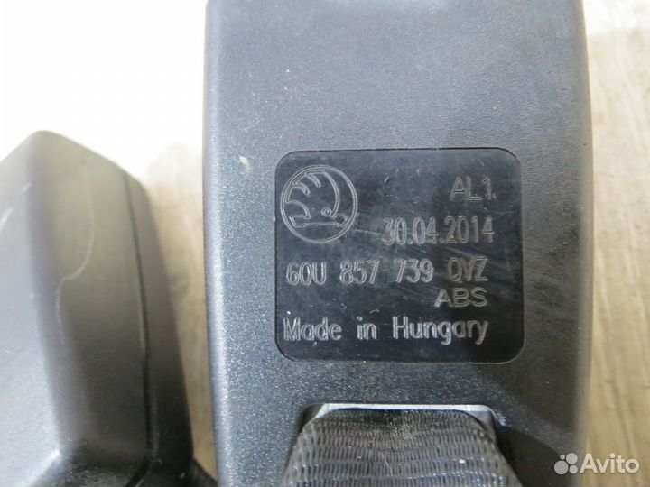 Ответная часть ремня безопасности Skoda Rapid