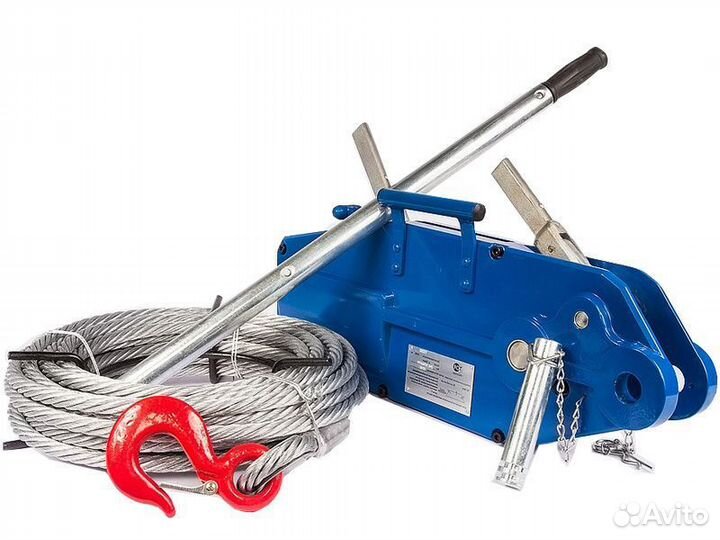 Лебедка ручная мтм 1600, (1,6т, L20м, стальной кор