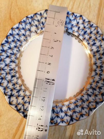 Сервиз (предметы) лфз кобальтовая сетка с золотом